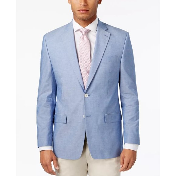 Lauren Ralph Lauren Men's Linen Sport Coat, Jacket, Blazer Lite Blue Size 40R - Picture 7 of 17
